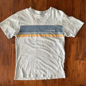 Lucky Brand Boys Blue Logo Tee | XL (18–20) | 100% Cotton